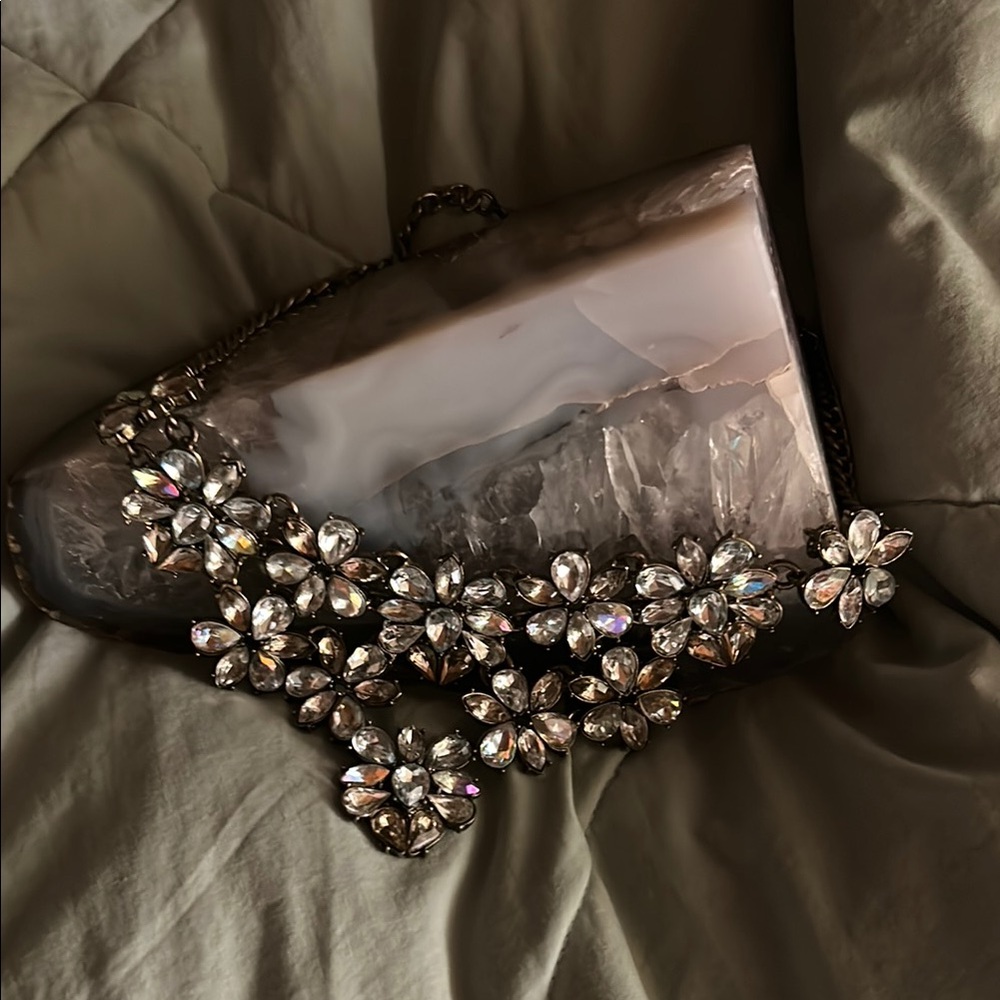 Sugarfix Floral Crystal Necklace